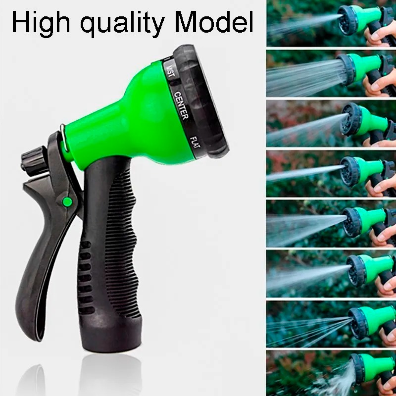 Gardening Tools Youtube - 8モード高圧ガーデンウォーターガンホースノズル洗車場水噴霧器灌漑パイプチューブノズル散水ツール
