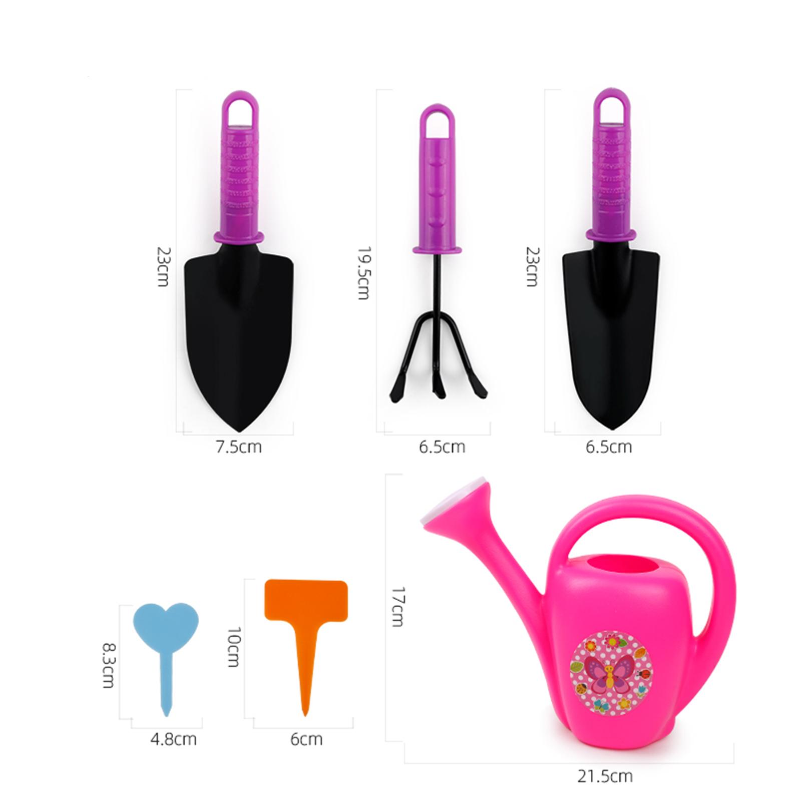 Gardening Tools For Toddlers - 子供用ガーデンツールセット、トートバッグ付きアクティビティセット、植物用ツール、ハンドツール、熊手、シャベル、屋外用おもちゃ、子供用グローブ、幼児向け、3歳以上