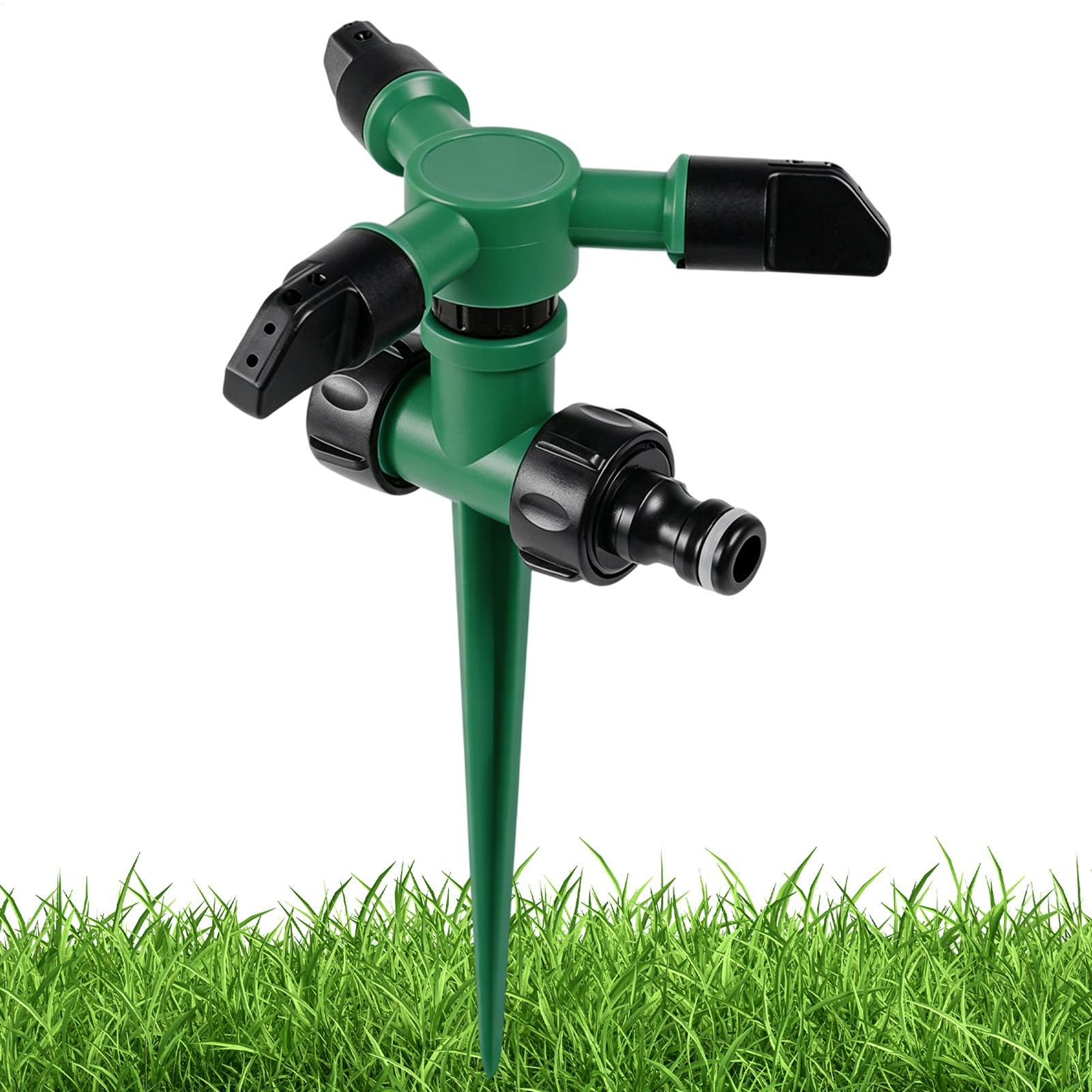 Gardening Tools Plastic - 自動回転式散水器 庭の芝生灌漑用 360度ヤードカバー散水器 屋外植物散水ツール
