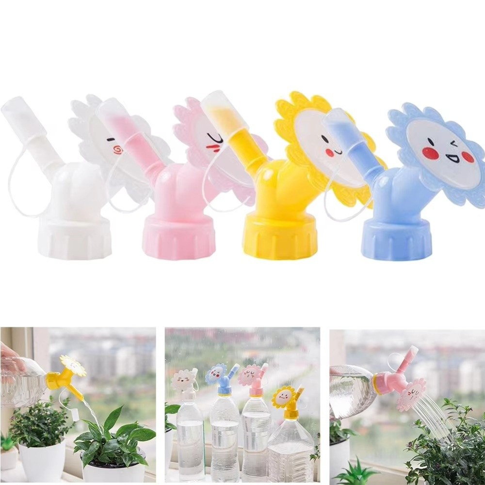 Gardening Tools Cartoon - 創造的な庭用散水ノズル、漫画風簡単ツール、ボトル付き散水ノズルアダプター
