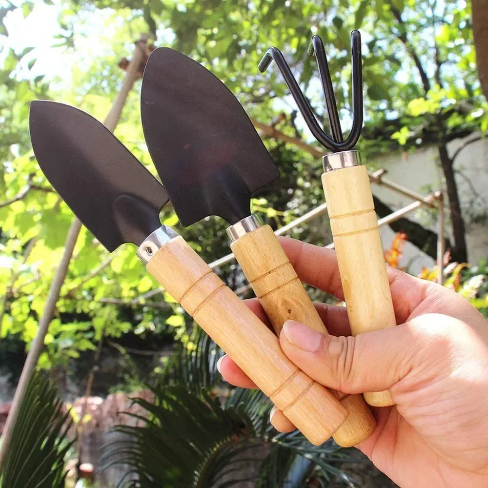 Gardening Tools Wholesale - 3 ピース/セットミニガーデンツールセット小型屋内植物ケア掘削除草植木鉢サボテン野菜ケア機器