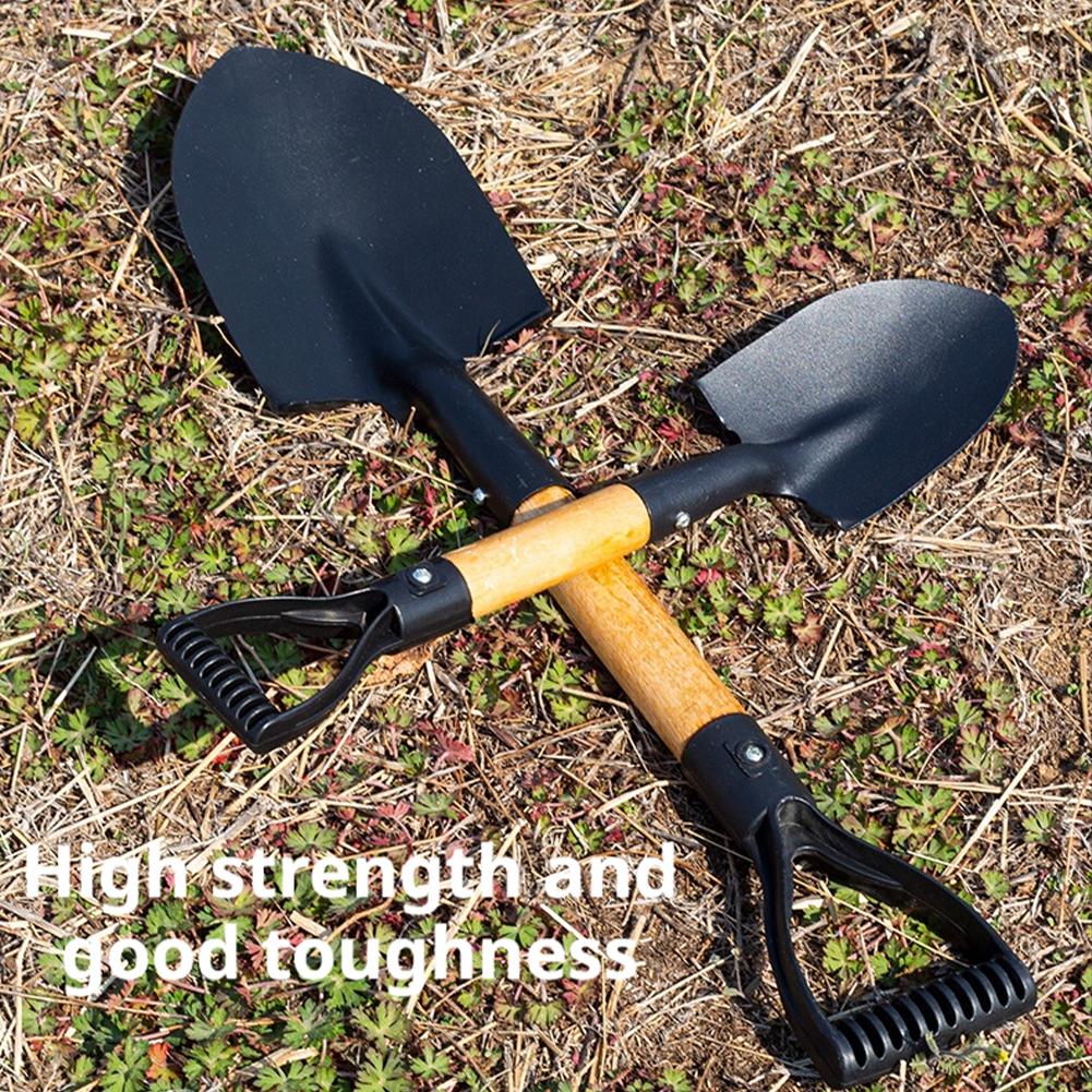 Gardening Tools For Toddlers - 36 センチメートルガーデンシャベル木製ハンドル付きステンレス鋼ミニ植栽掘削実用ツール花野菜子供大人のおもちゃ