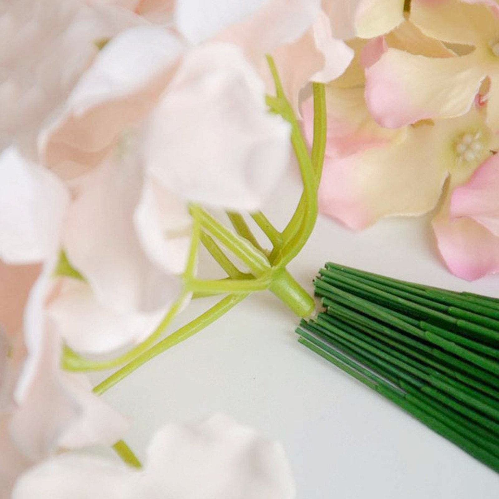 Gardening Tool Diy - 100個入り 造花用茎 プラスチック製 花茎 DIY ウェディングブーケ