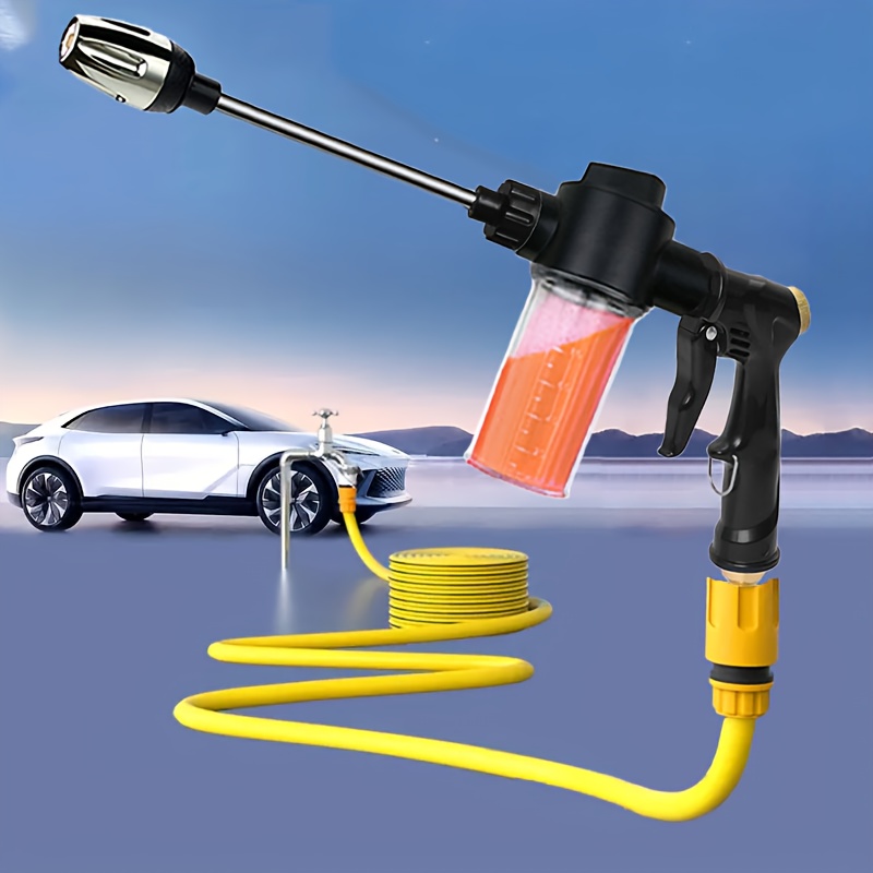 Gardening Tools Plastic - ガーデン散水ガン ホースノズル 高圧洗車ガン 家庭用ロングロッドスプレーガン 芝生散水ツール