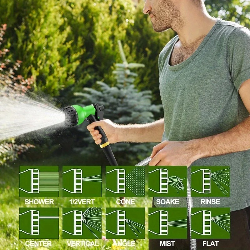 8モード高圧ガーデンウォーターガンホースノズル洗車場水噴霧器 - Gardening Tools Youtube のレビューと価格
