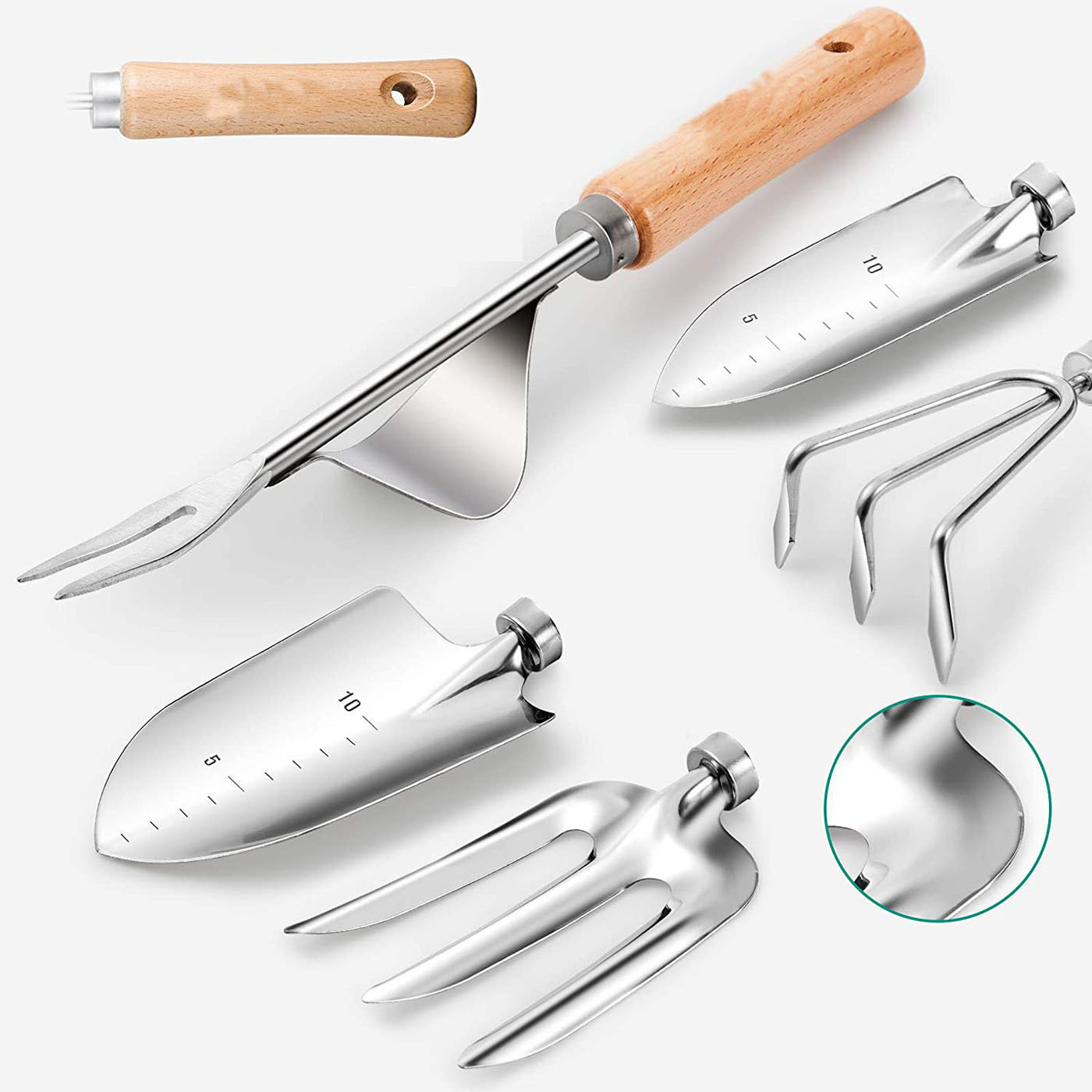 9ピースガーデニングツールセット、頑丈なステンレス鋼製ハンド - Gardening Tools Hand のレビューと価格
