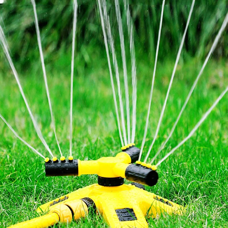 保育園灌漑用の360度自動回転スプリンクラーヘッド、回転式三 - Gardening Tools Plastic のレビューと価格