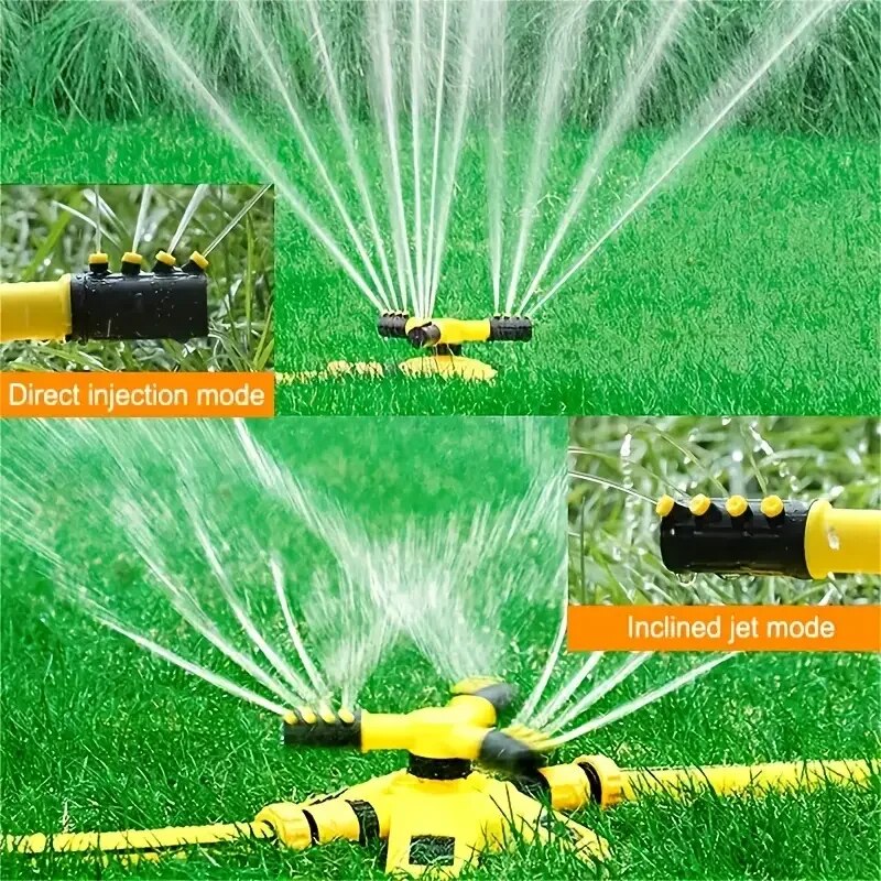保育園灌漑用の360度自動回転スプリンクラーヘッド、回転式三 - Gardening Tools Plastic のレビューと価格