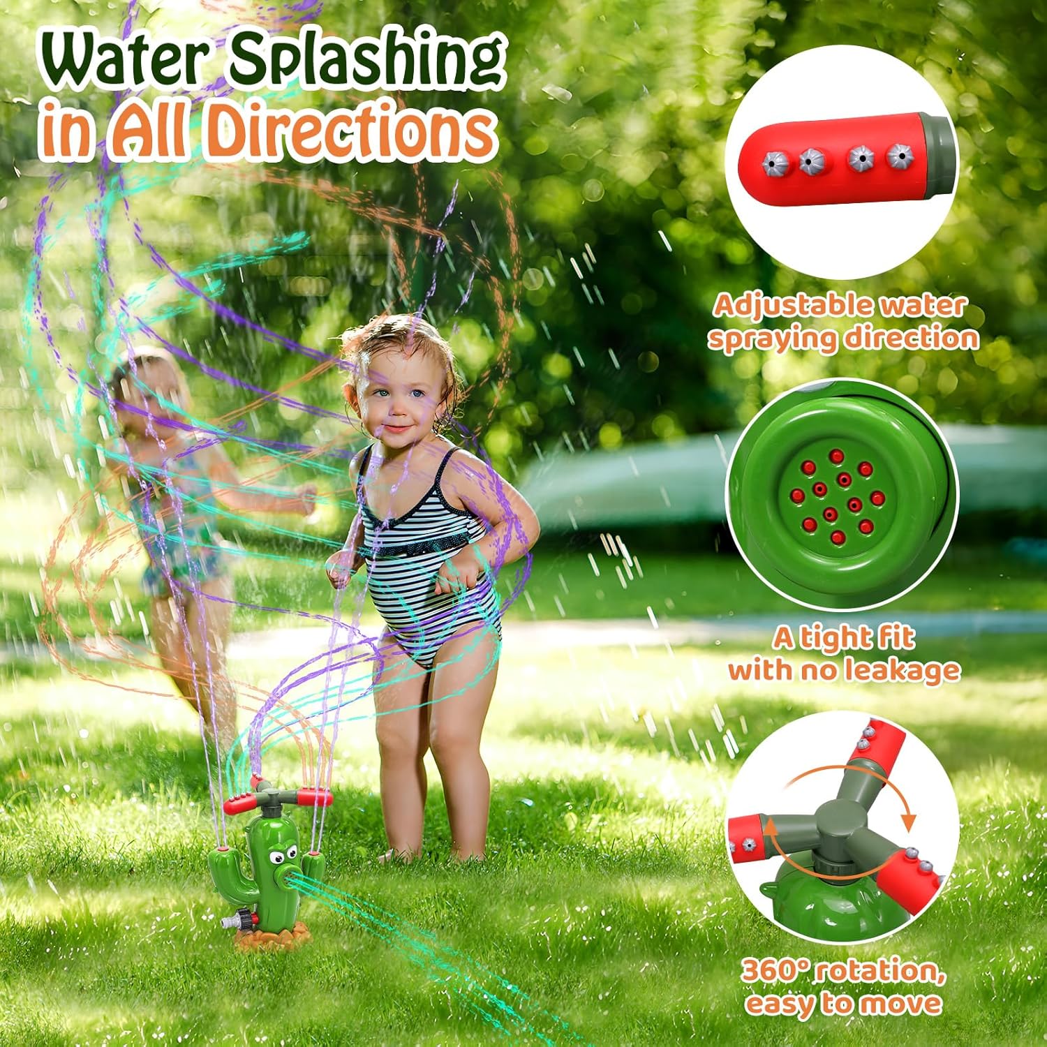 水スプレーおもちゃサボテンスプリンクラー屋外裏庭庭水おもちゃ - Gardening Tools For Toddlers のレビューと価格