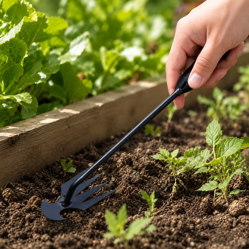 2in1ガーデンレーキ手動種子草根除去ツールプーラーシャベル - Gardening Tools Hoe のレビューと価格