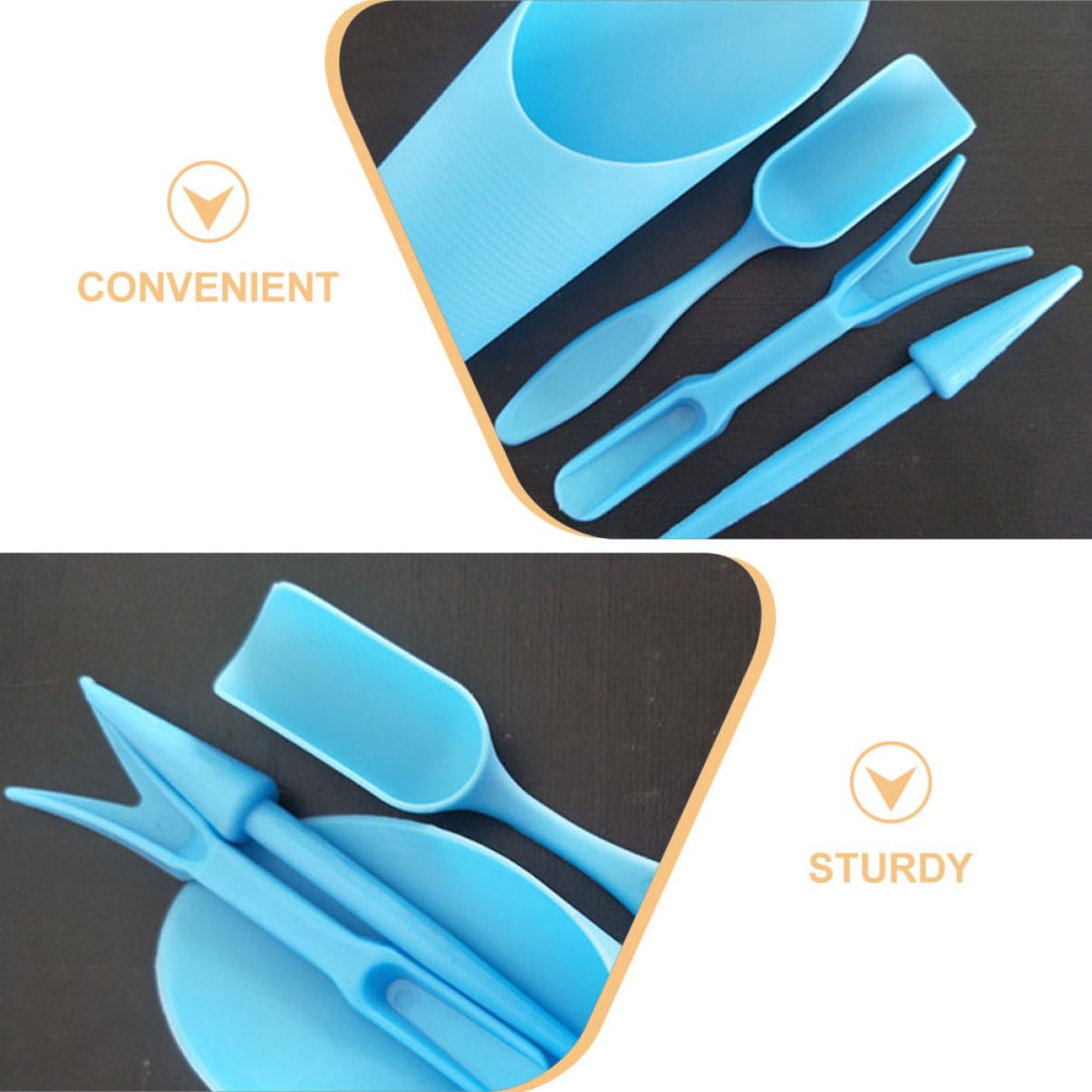 4 ピース/セット、プラスチック耐久性のあるバケツシャベル鉢 - Gardening Tools Wholesale のレビューと価格