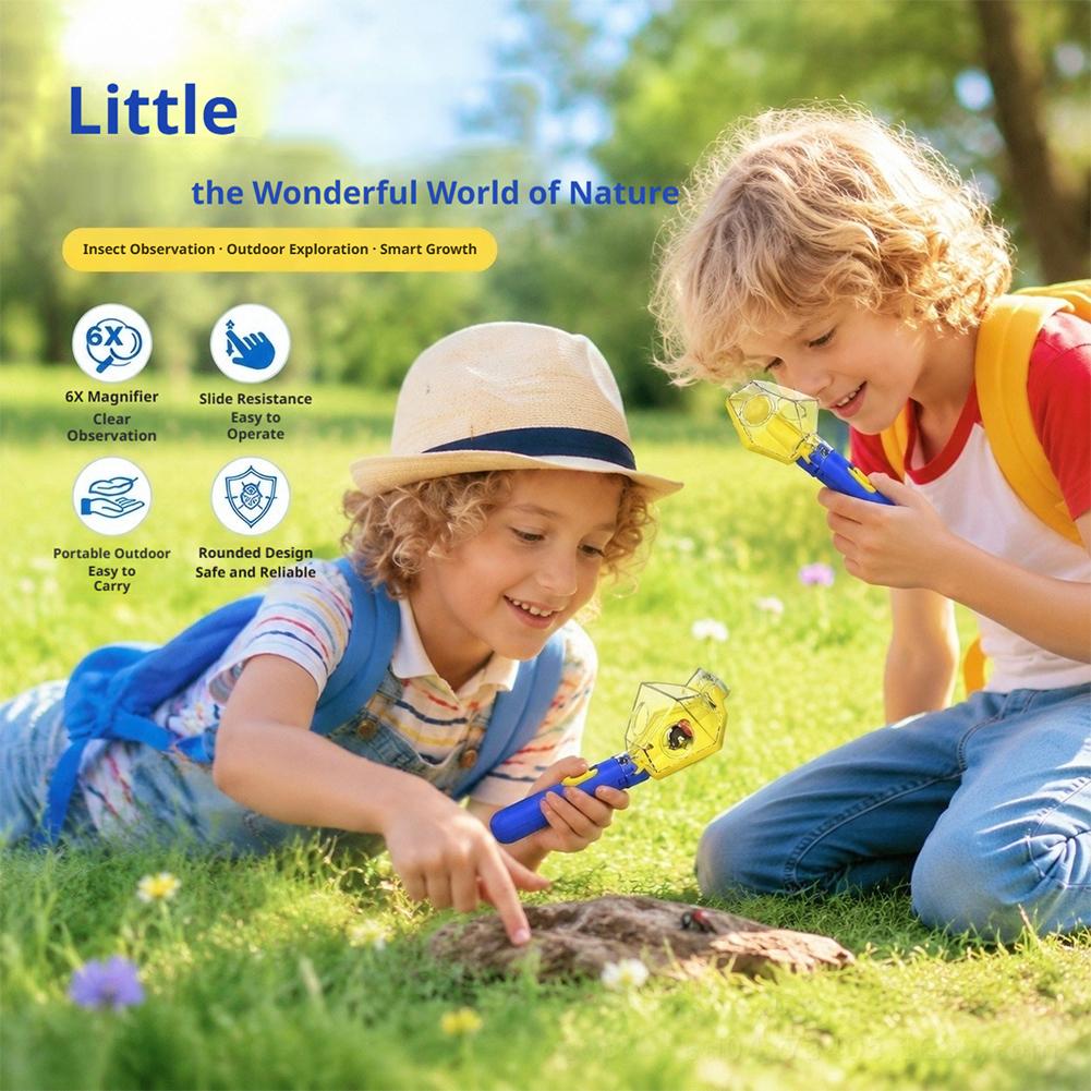 ハンドヘルド昆虫キャッチャービューアーツール 6X 拡大鏡子 - Gardening Tools For Toddlers のレビューと価格