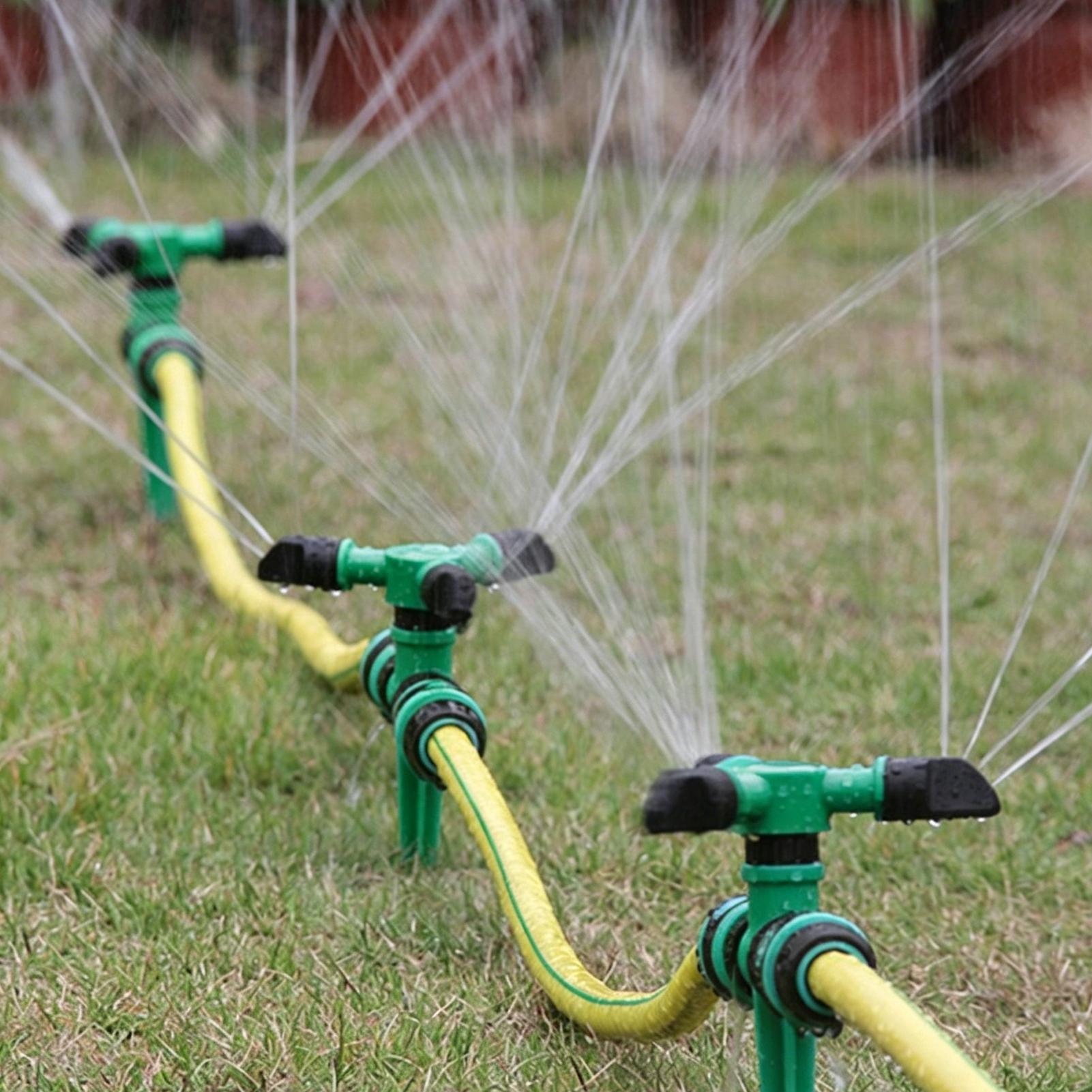 自動回転式散水器 庭の芝生灌漑用 360度ヤードカバー散水器 - Gardening Tools Plastic のレビューと価格