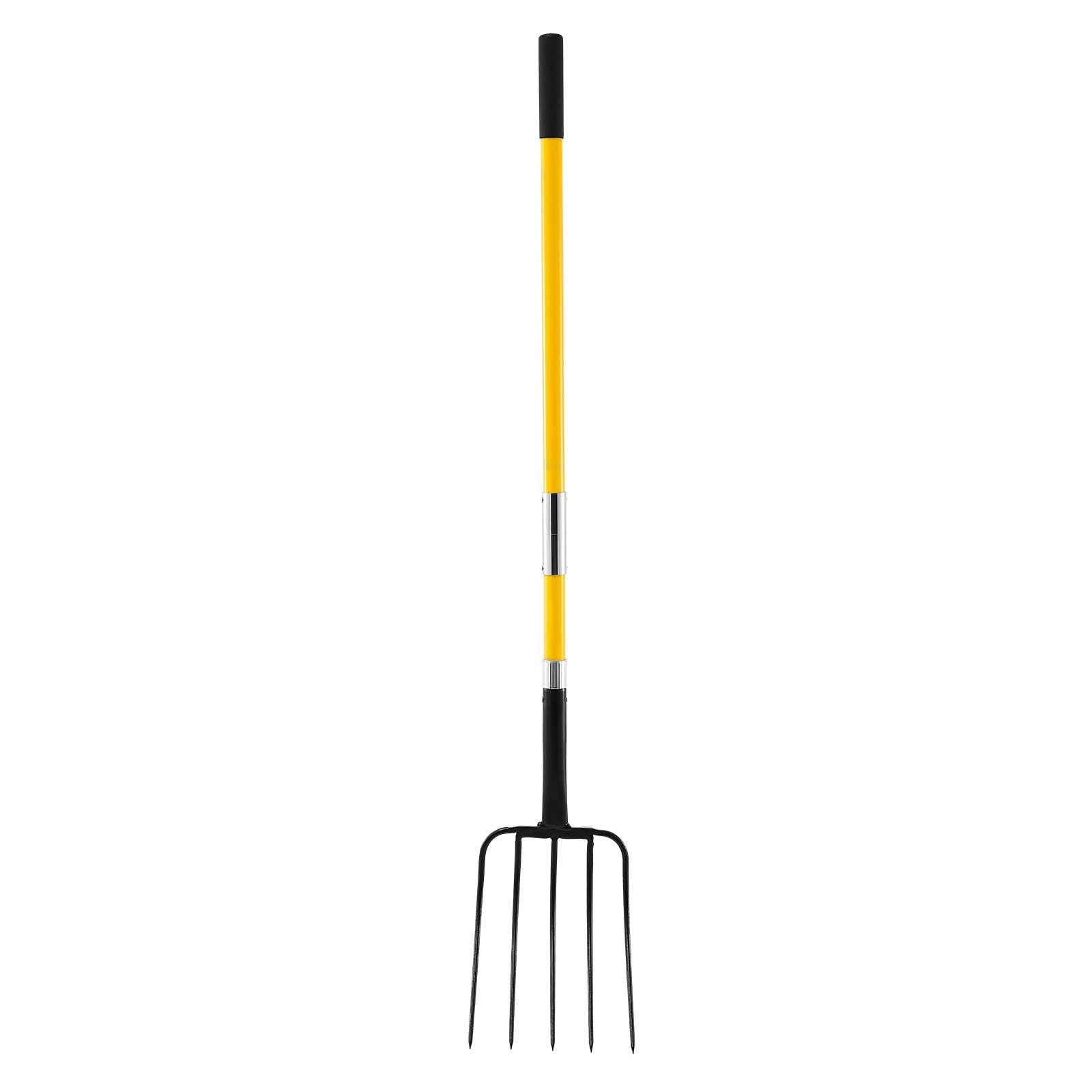 ガーデンフォーク、グラスファイバーハンドル付き5本爪ガーデニ - Spade Digging Fork のレビューと価格