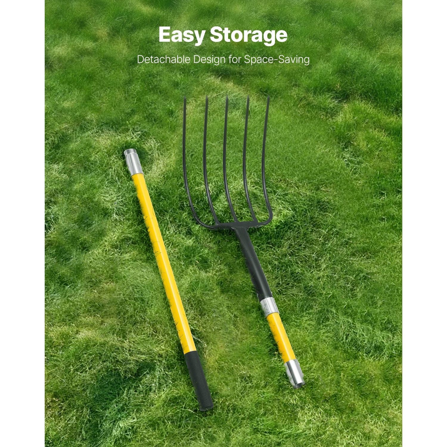 ガーデンフォーク、グラスファイバーハンドル付き5本爪ガーデニ - Spade Digging Fork のレビューと価格