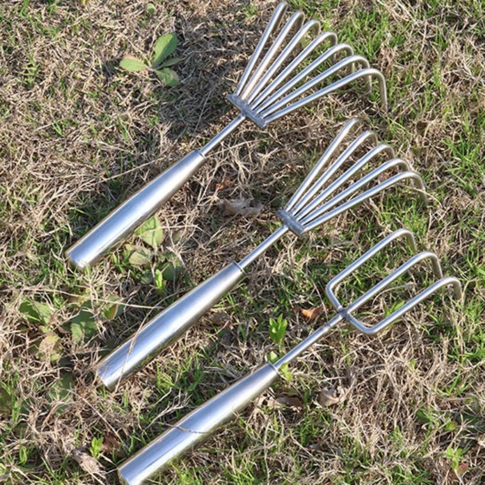 ステンレス鋼雑草抜き 2-7 歯マンガン鋼ハンドレーキガーデ - Gardening Tools Hoe のレビューと価格