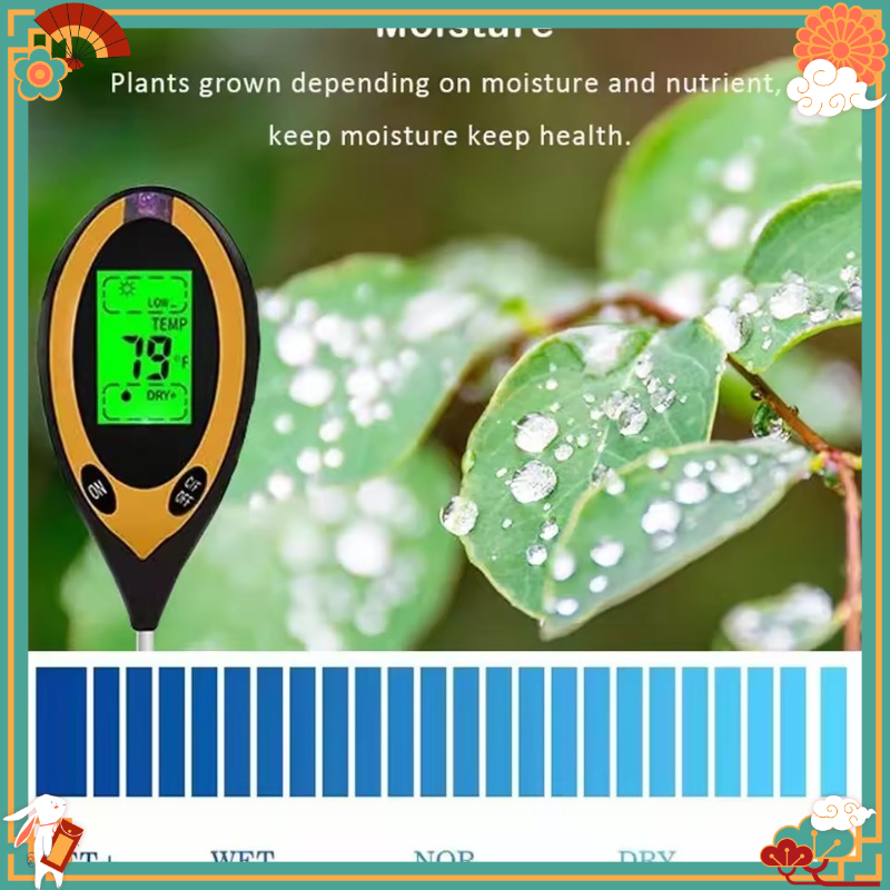 多機能4-in-1土壌PHメーター、水分、温度、光強度、土壌 - Gardening Tools Uses のレビューと価格