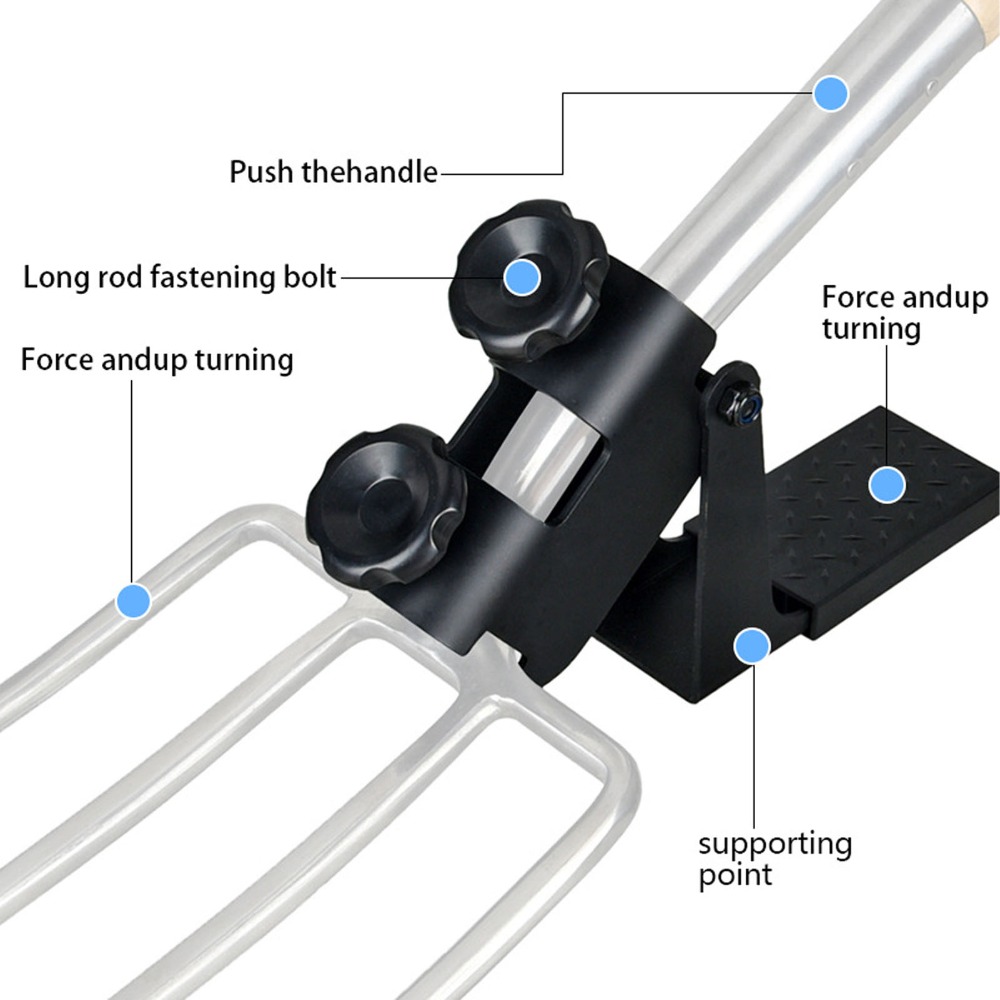 レバー原理設計の掘削補助ツール クリップとペダルアタッチメン - Spade Digging Fork のレビューと価格