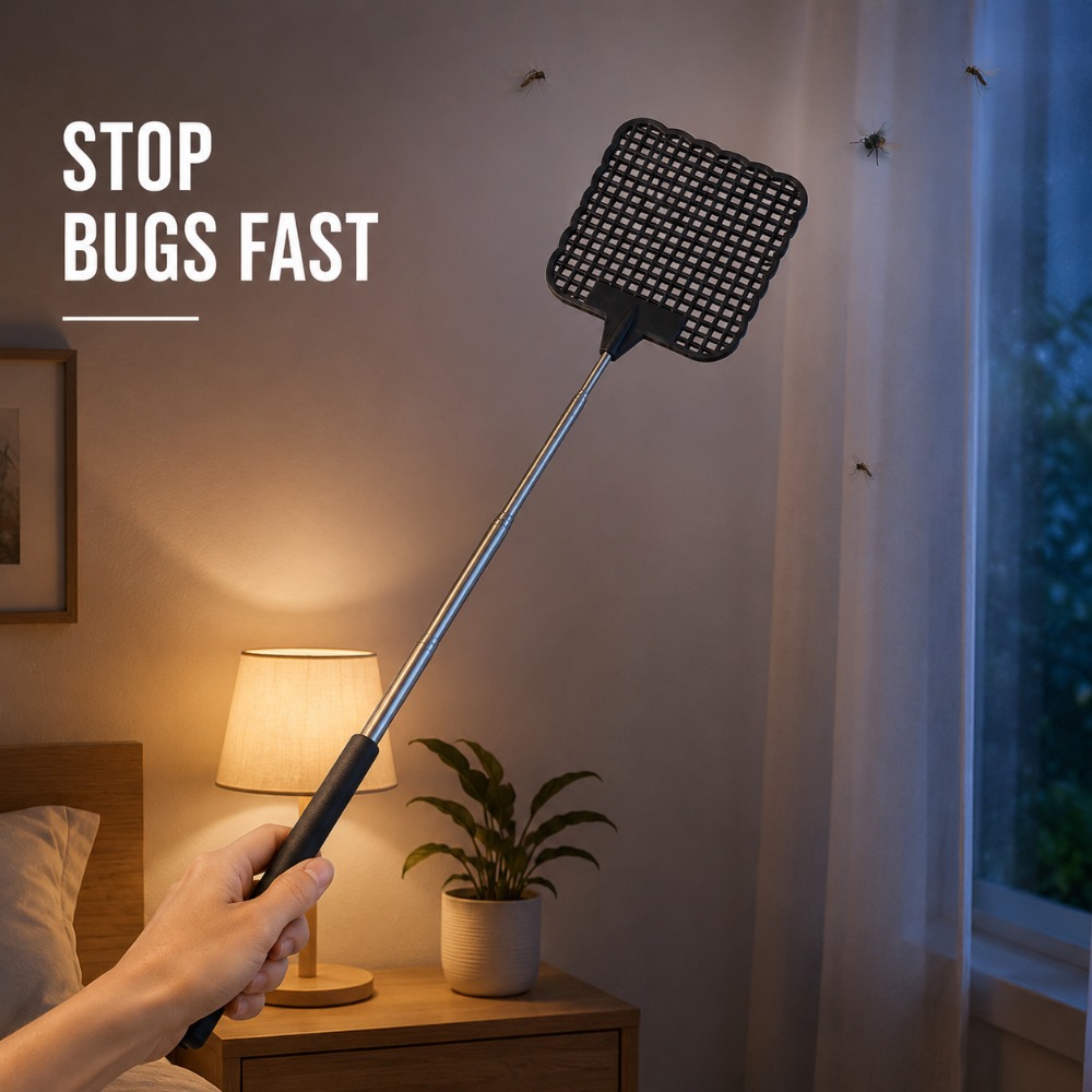 黒色のハエたたき 1/2/5個パック ステンレス鋼 拡張デザ - Gardening Tools Uses のレビューと価格