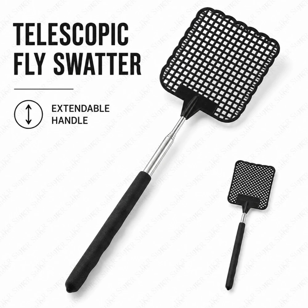 黒色のハエたたき 1/2/5個パック ステンレス鋼 拡張デザ - Gardening Tools Uses のレビューと価格