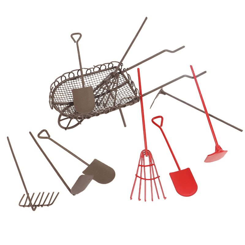 ドールハウスシミュレーションガーデンツールキット、シャベル、 - Gardening Tools Hoe のレビューと価格