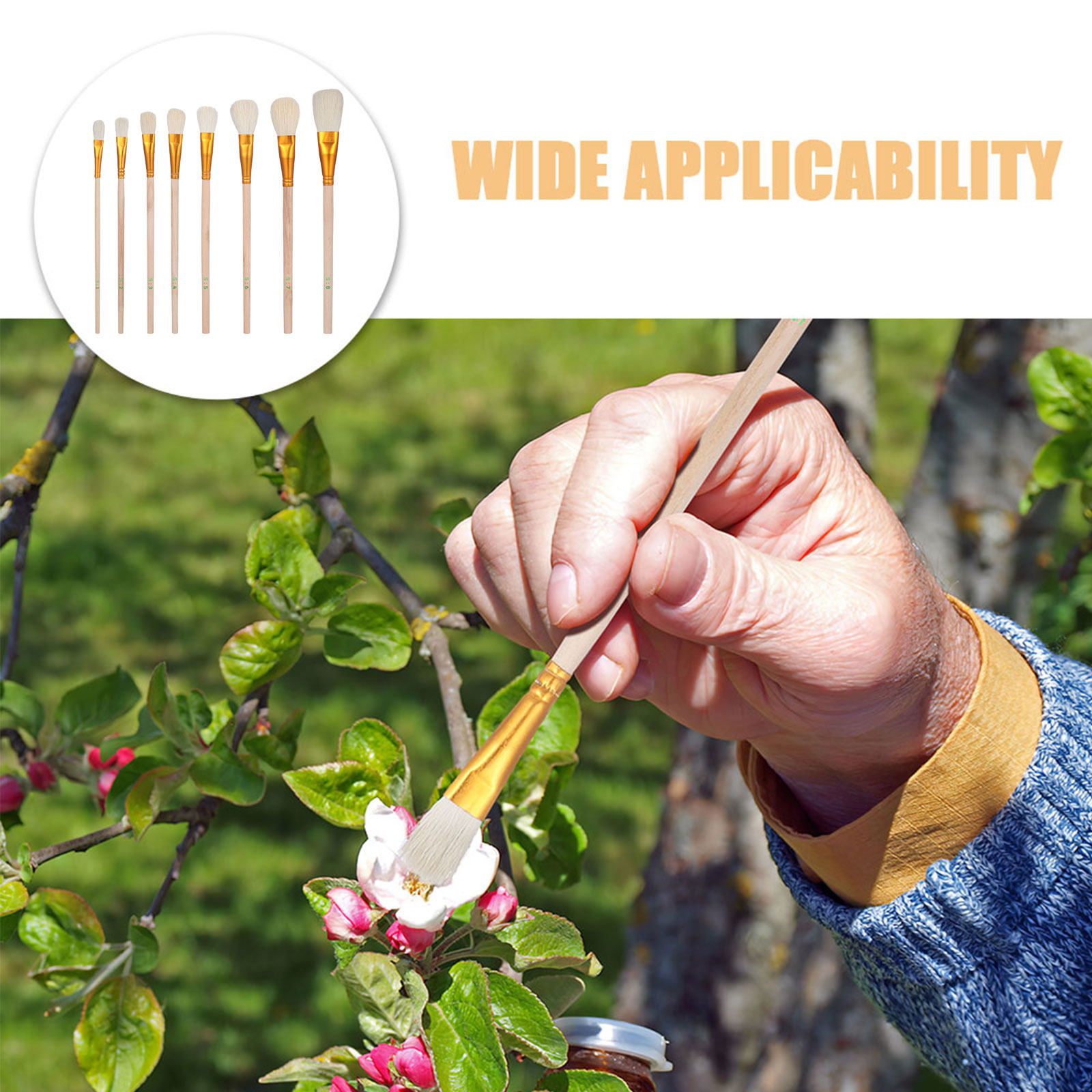 16個入り花粉散布ブラシキット 多用途ガーデン授粉ツール 水 - Gardening Tools Hand のレビューと価格