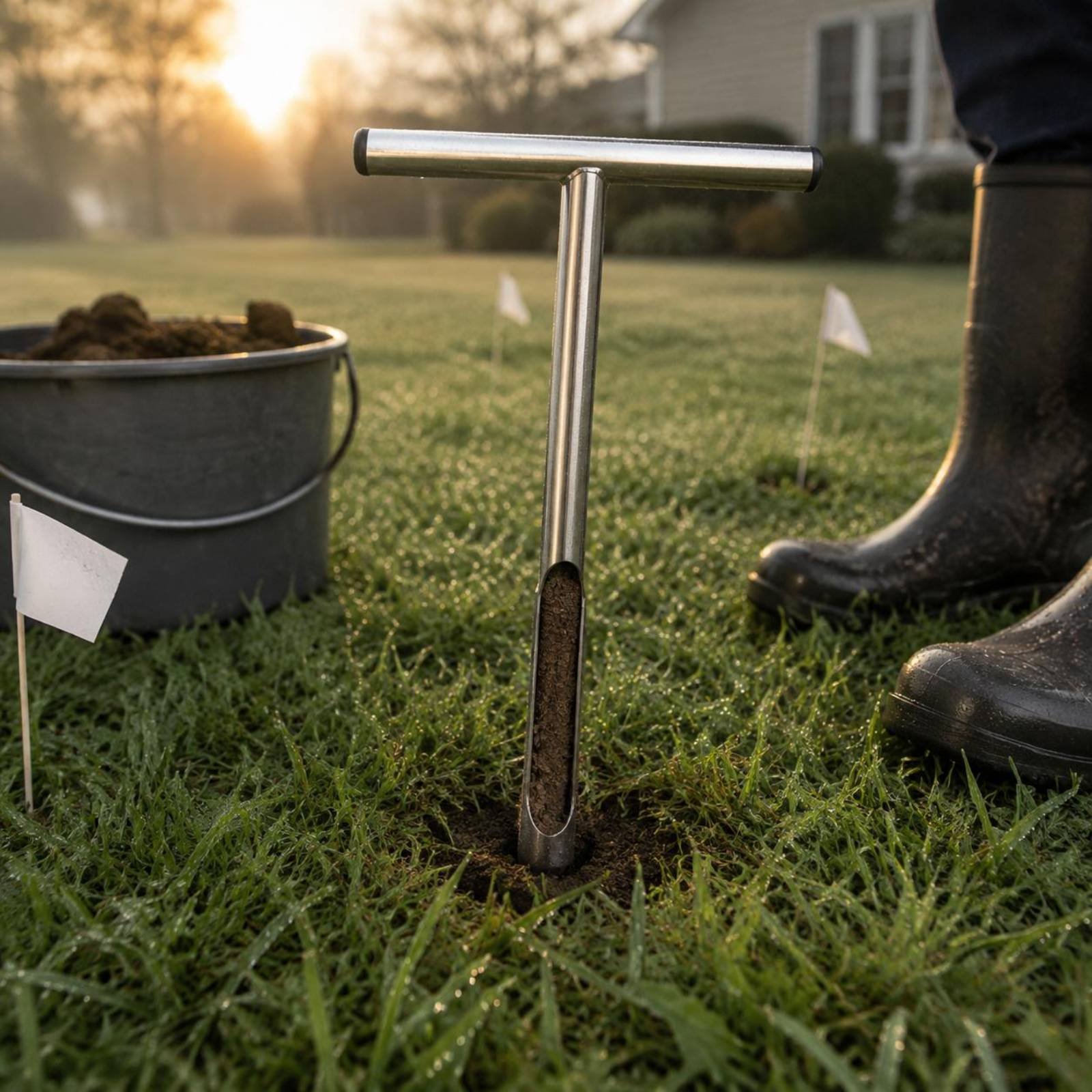 ステンレス鋼土壌サンプラー 使いやすい T ハンドル土壌サン - Gardening Tools Uses のレビューと価格