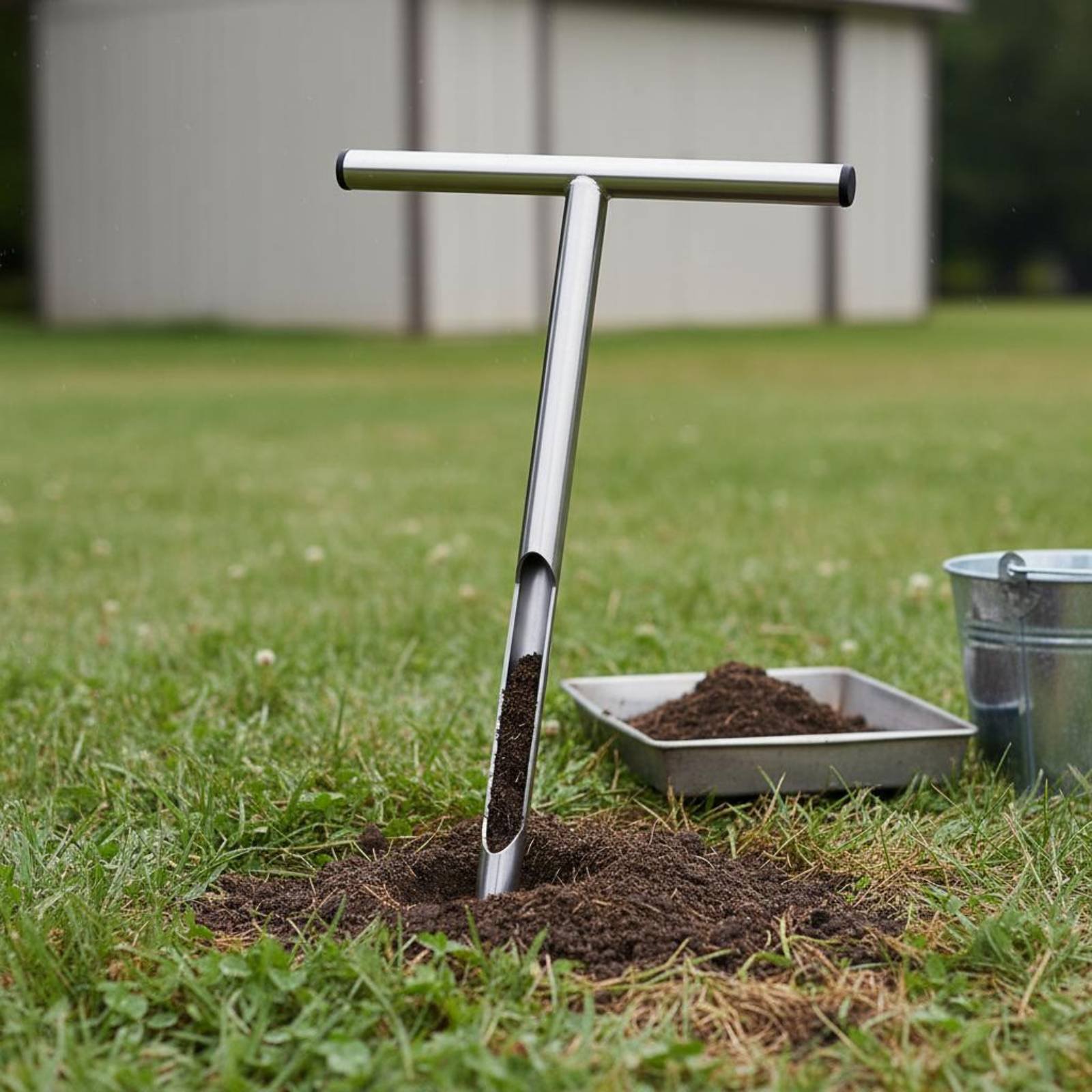ステンレス鋼土壌サンプラー 使いやすい T ハンドル土壌サン - Gardening Tools Uses のレビューと価格