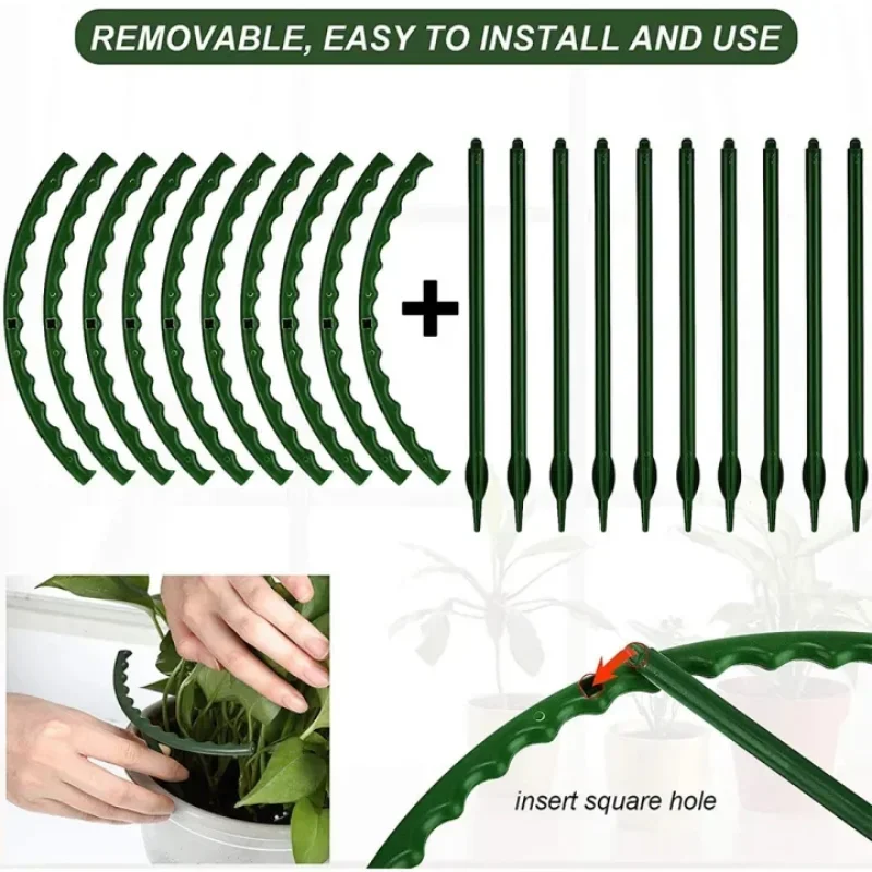 プラスチック製植物支柱スタンド 花や温室の配置用支柱 固定棒 - Gardening Tools Hoe のレビューと価格