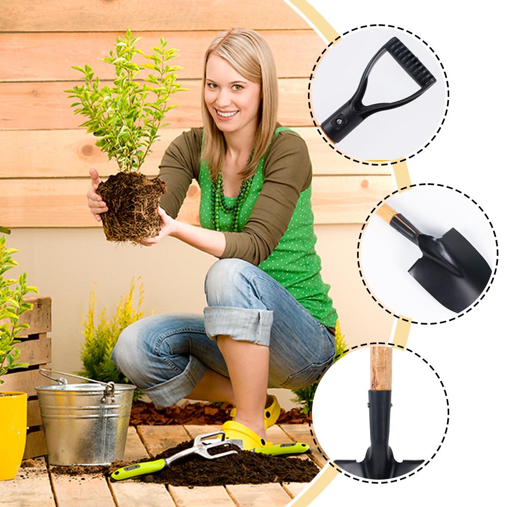 36 センチメートルガーデンシャベル木製ハンドル付きステンレ - Gardening Tools For Toddlers のレビューと価格