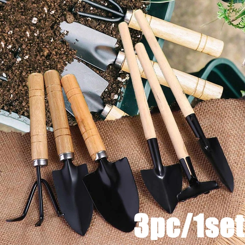 3PC/1セットミニガーデニングツールセットポータブル小型ガ - Gardening Tools Wholesale のレビューと価格