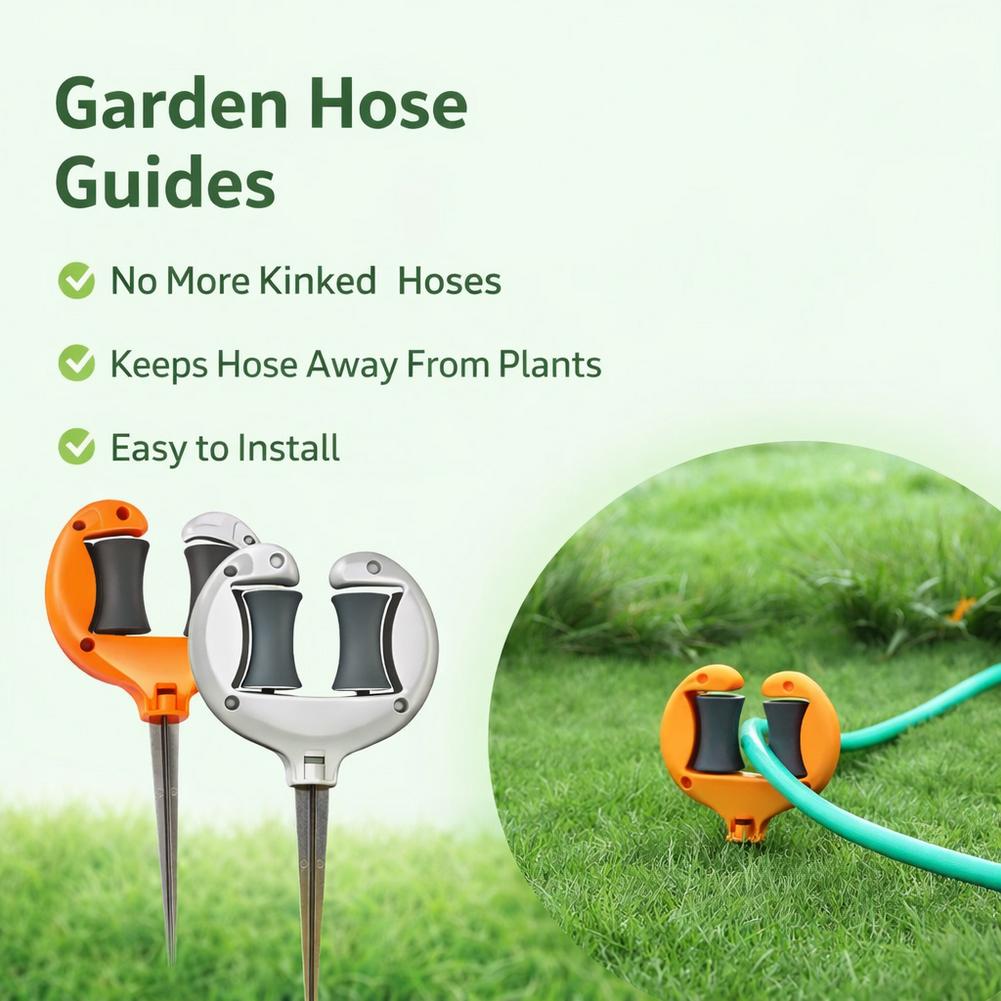 回転プーリーホイール付きガーデンホースガイドステーク、金属製 - Gardening Tools Hoe のレビューと価格