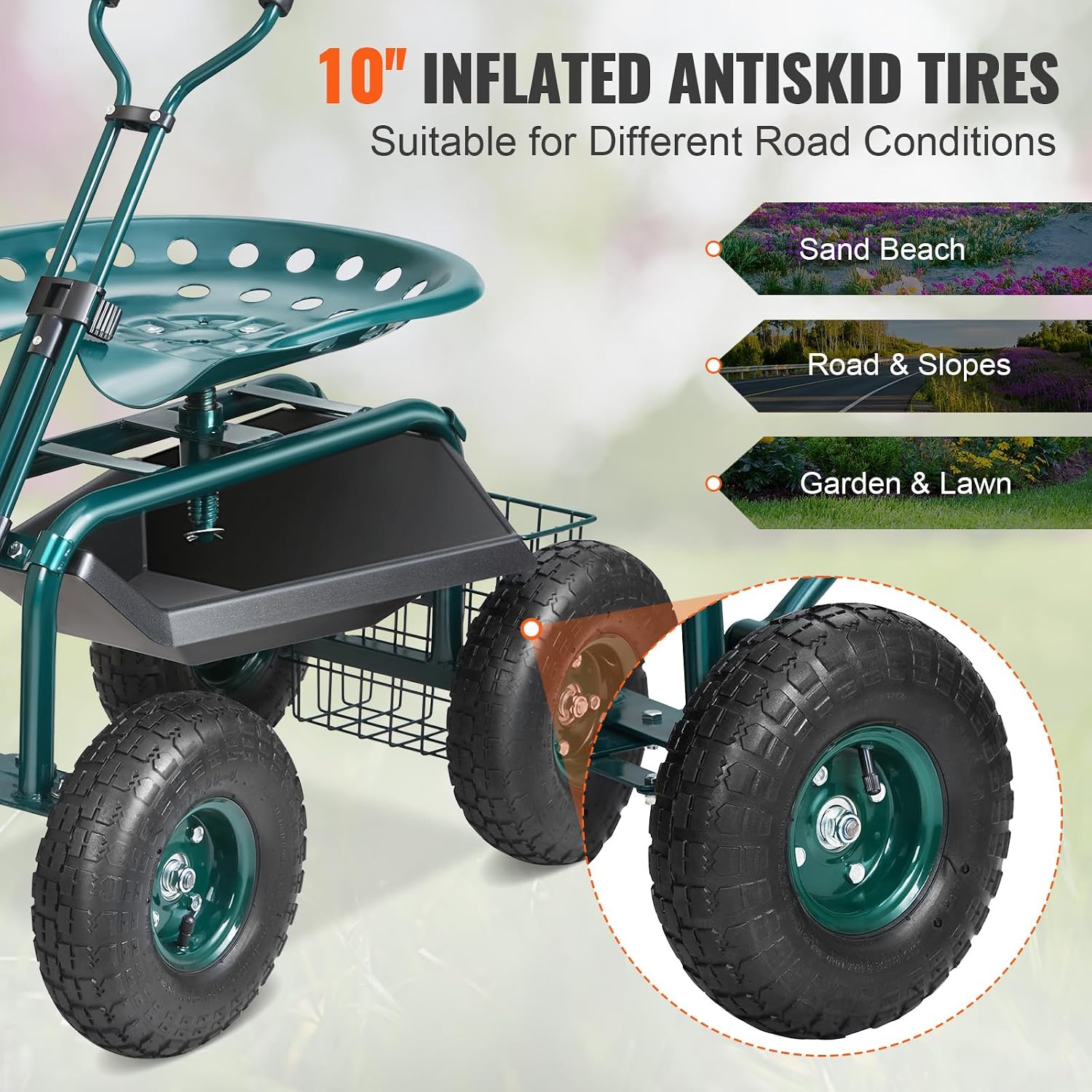 ガーデンカート ローリングワークシート（車輪付き）、植栽用ガ - Gardening Tools Uses のレビューと価格