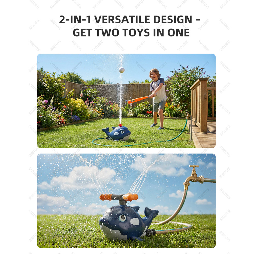 漫画のクジラ型スプリンクラー、屋外裏庭ガーデン用ウォーターキ - Gardening Tools Cartoon のレビューと価格